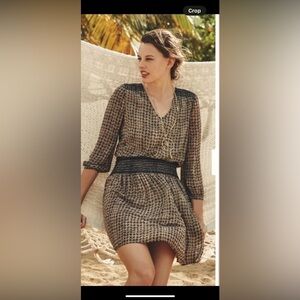 Size M - Anthropologie Callista Smock-Waist Dress, Vanessa Virginia